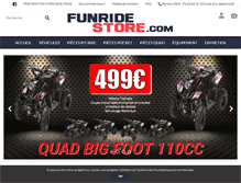 Tablet Screenshot of funridestore.com